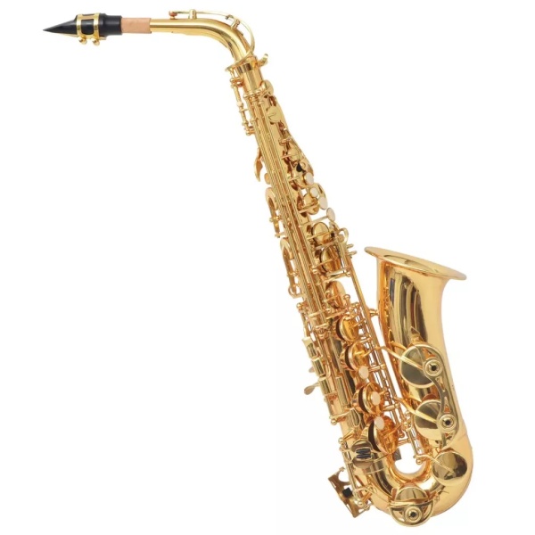 Saxofon Din Alamă Galbenă Cu Luciu Auriu 70047